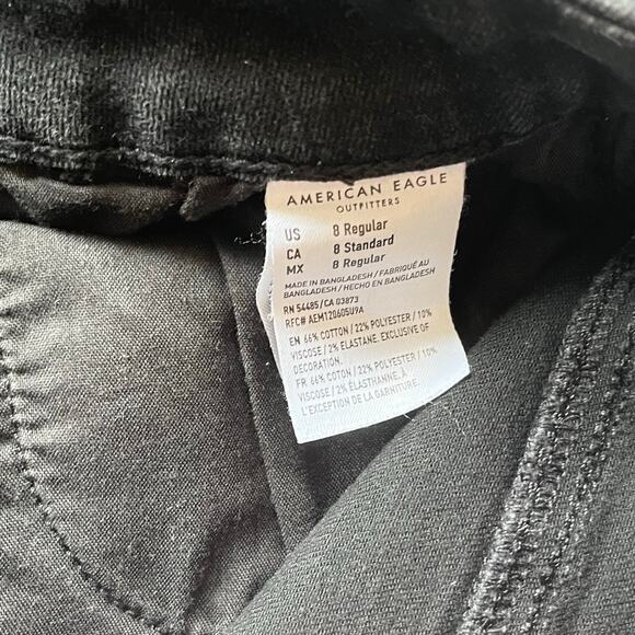 American Eagle Black Next Level Stretch Jegging Size 8 Regular - Picture 4 of 12